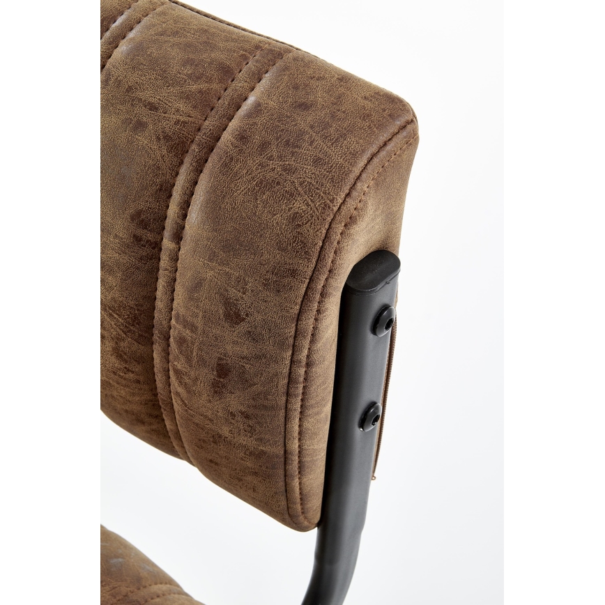 Barstool 109x46 cm black/brown