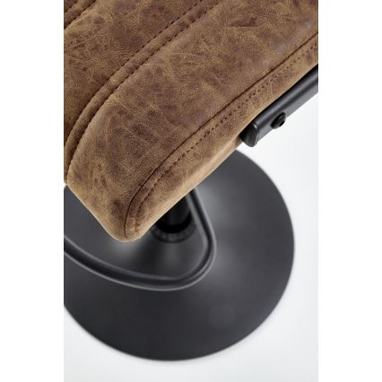 Barstool 109x46 cm black/brown