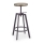 Barstool 80x30 cm black