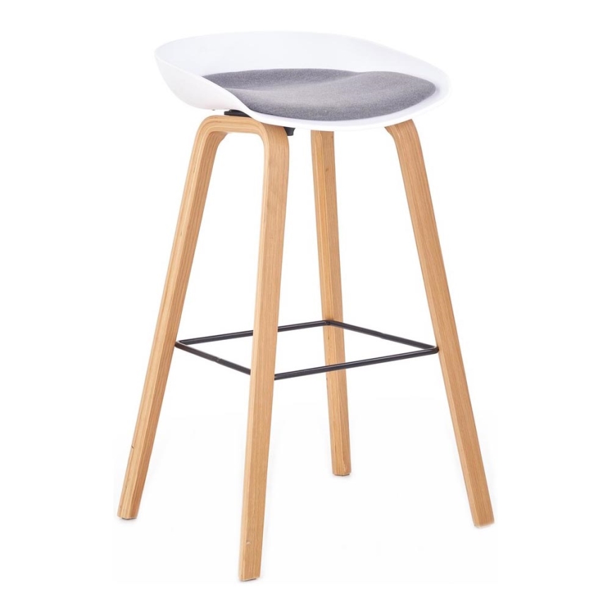 Barstool 81x51 cm beige/white
