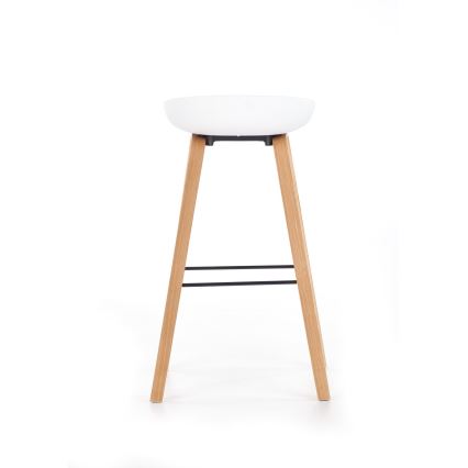 Barstool 81x51 cm beige/white
