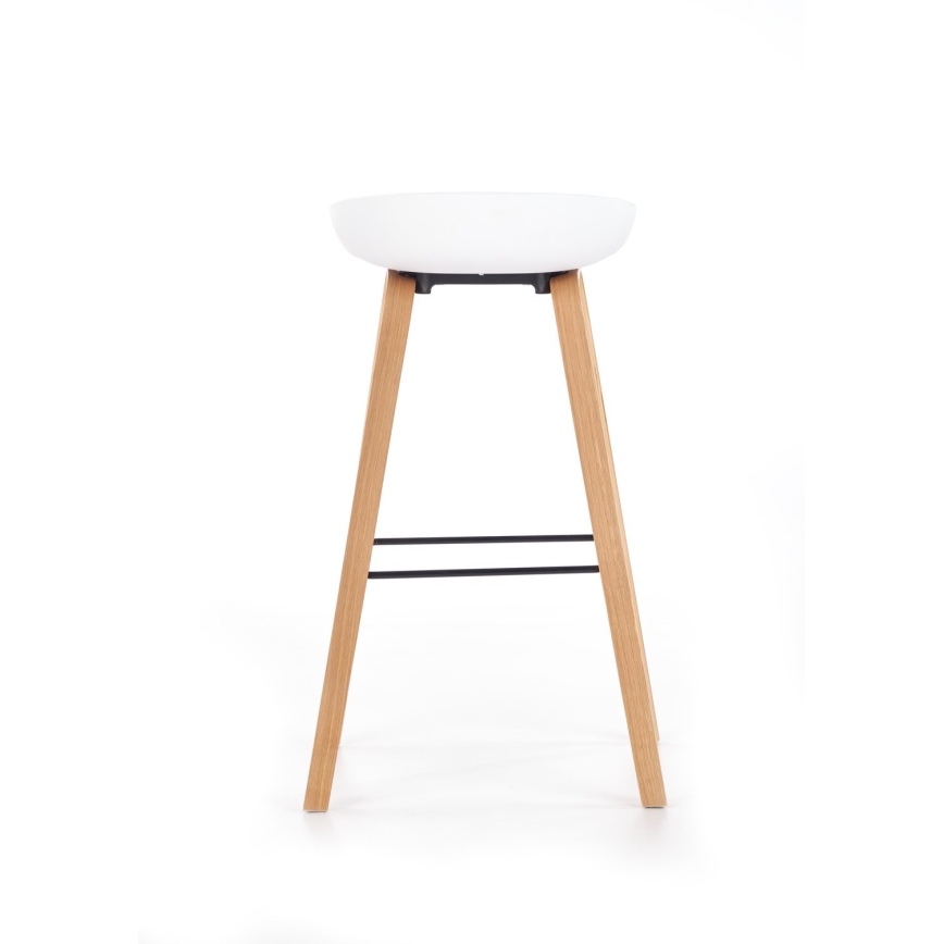 Barstool 81x51 cm beige/white
