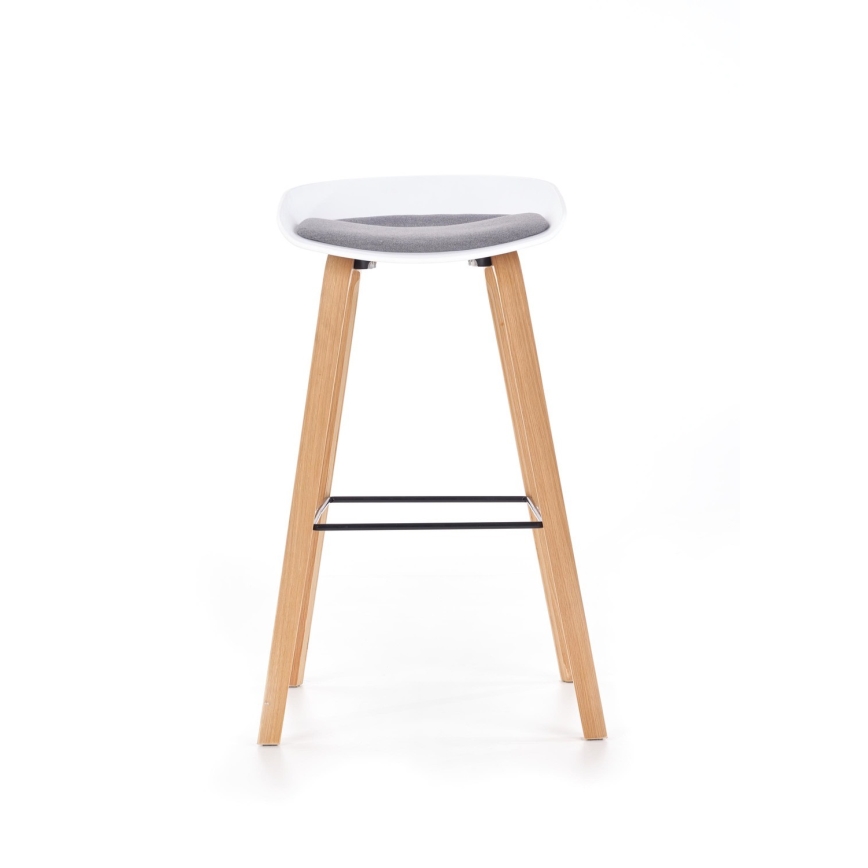 Barstool 81x51 cm beige/white