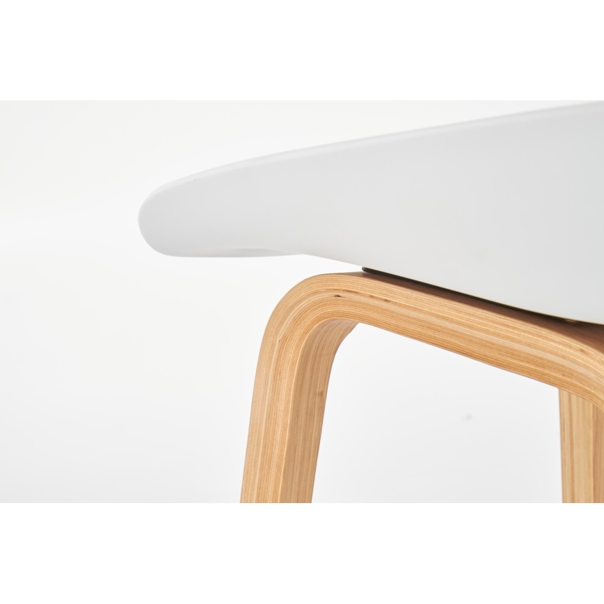 Barstool 81x51 cm beige/white