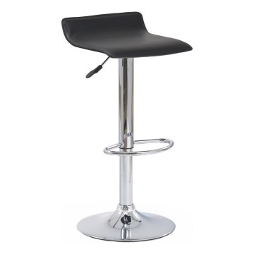 Barstool 84x40 cm black/shiny chrome