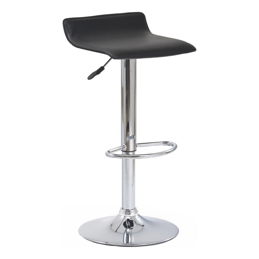 Barstool 84x40 cm black/shiny chrome