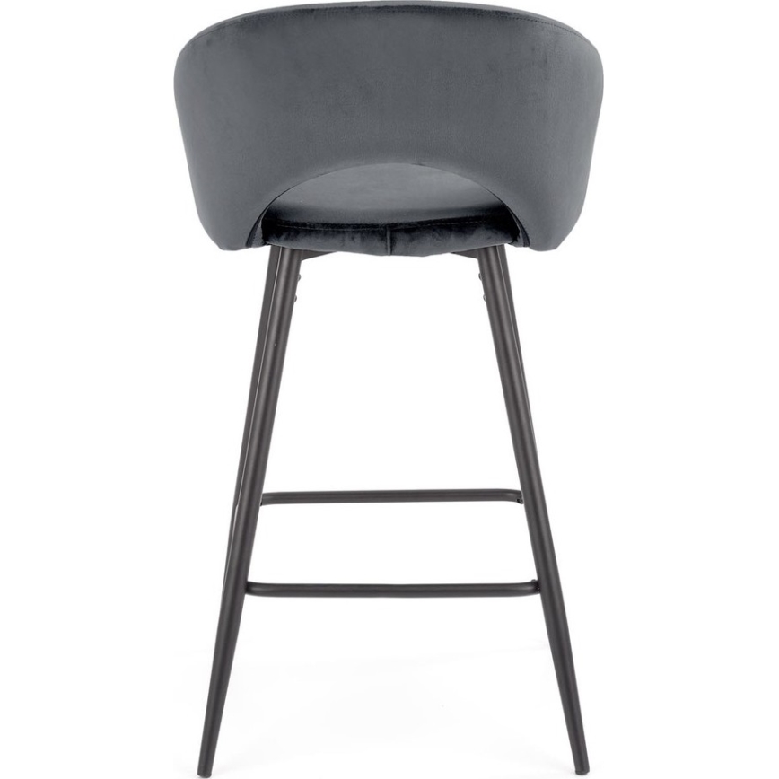 Barstool 89x49 cm grey/black