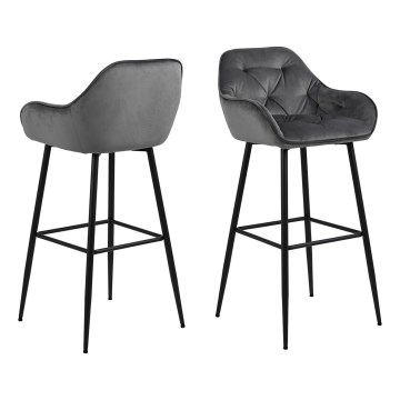 Barstool AYLIN 1 pc dark grey