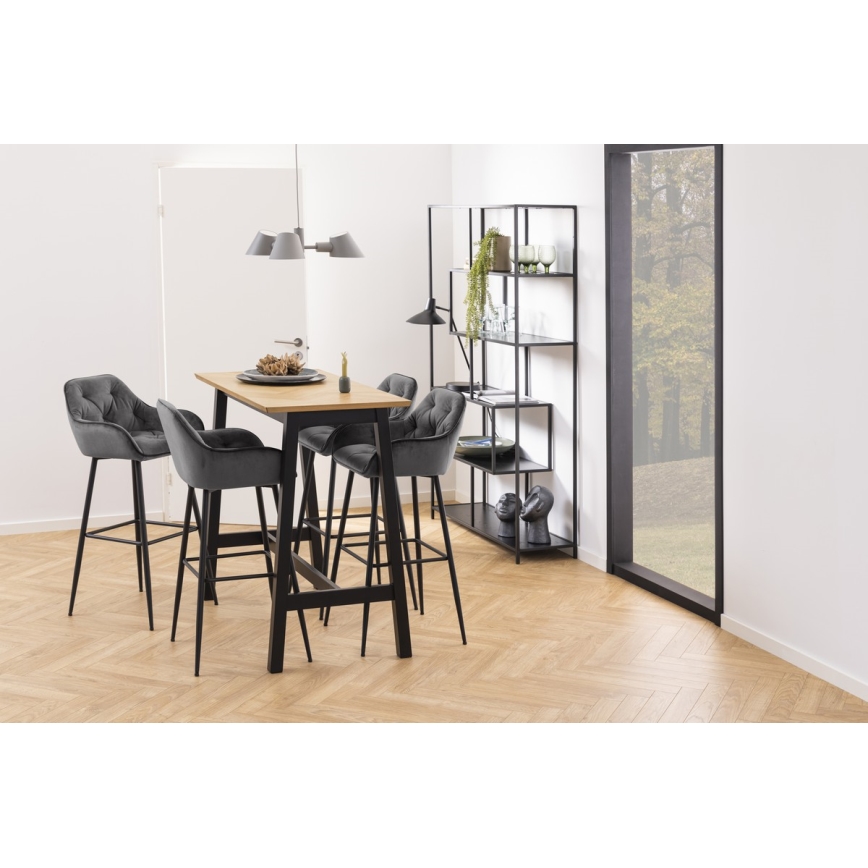 Barstool AYLIN 1 pc dark grey