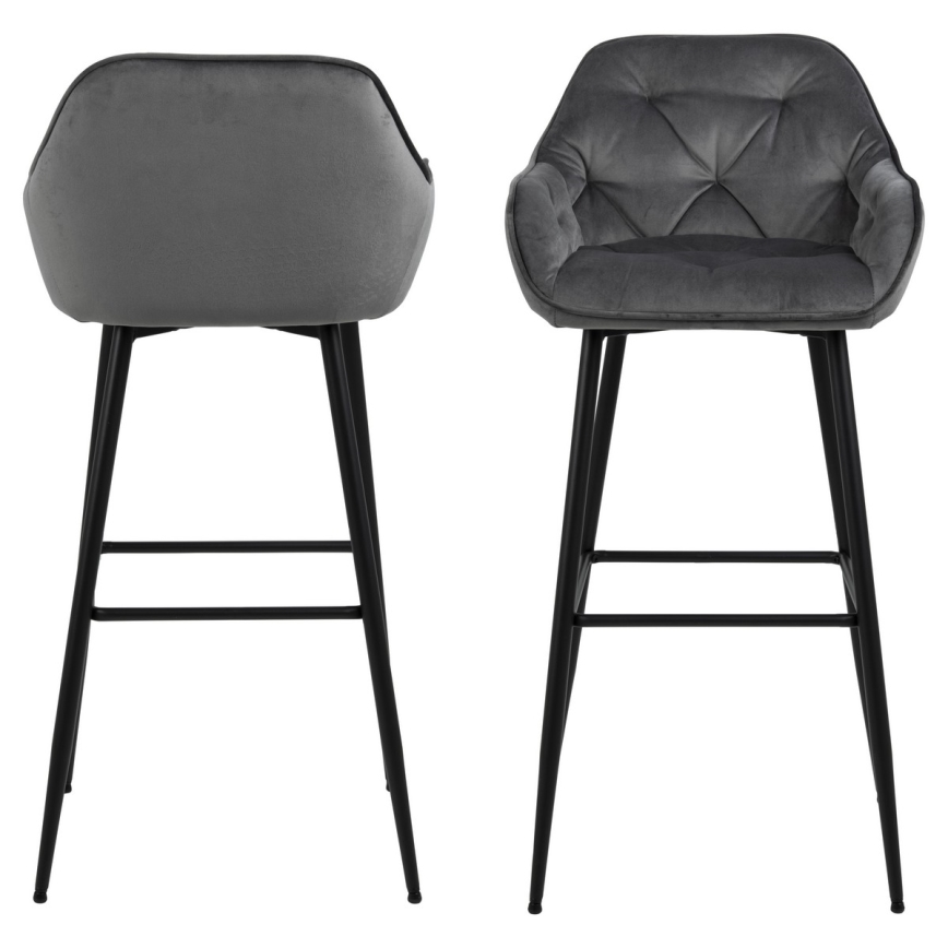 Barstool AYLIN 1 pc dark grey