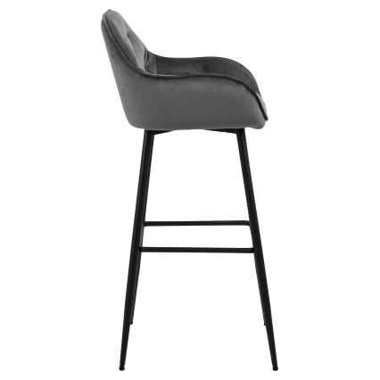 Barstool AYLIN 1 pc dark grey