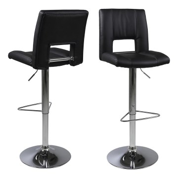 Barstool SERENA 1 pc black/matte chrome