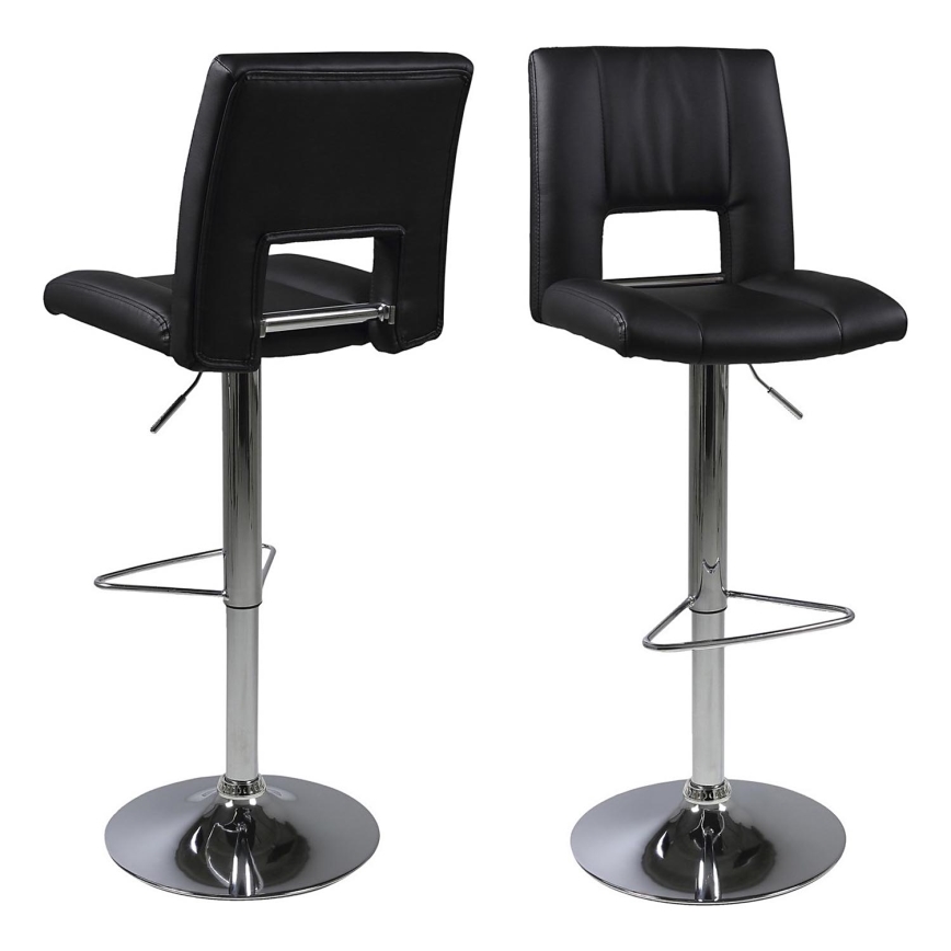 Barstool SERENA 1 pc black/matte chrome
