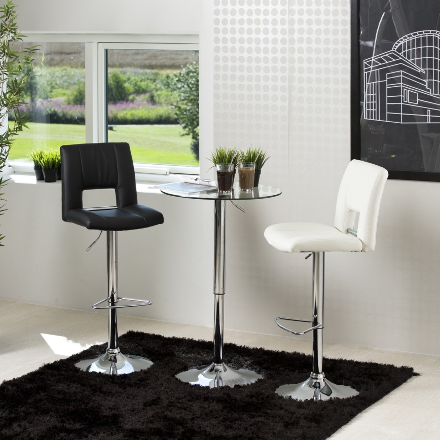 Barstool SERENA 1 pc black/matte chrome