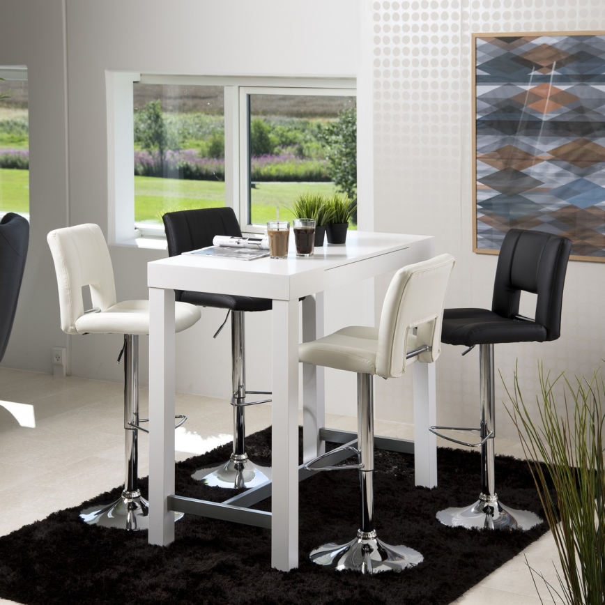 Barstool SERENA 1 pc black/matte chrome