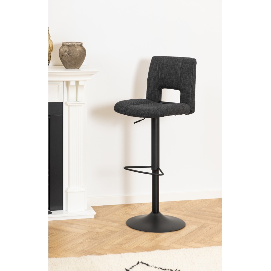 Barstool SERENA 1 pc dark grey
