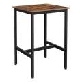 BARTIS Bar Table, Brown/Black