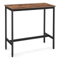 BARTIS Bar Table, Brown/Black