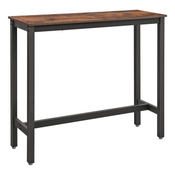 BARTIS Bar Table Brown/Black
