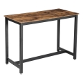 BARTIS Bar Table, Brown/Black