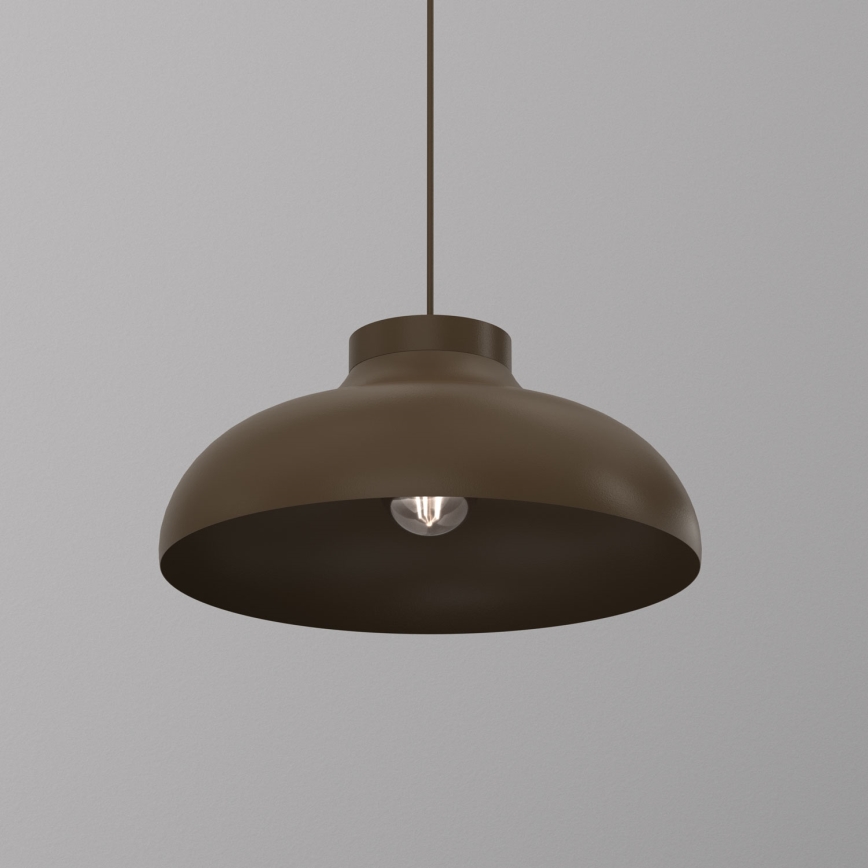 BASCA cable-hung pendant light 1xE27/15W/230V, brown