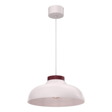 BASCA Cable Pendant 1xE27/15W/230V Cream/Burgundy