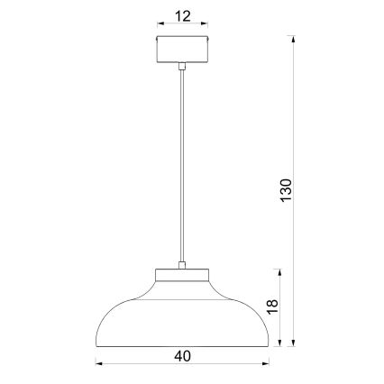 BASCA Cable Pendant Light 1xE27/15W/230V Brown/Beige
