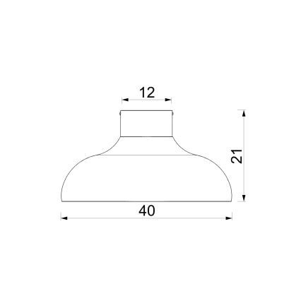 BASCA Ceiling Light 1x E27/15W/230V, Ø 40 cm, Brown