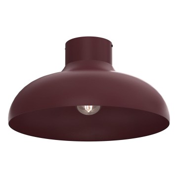 BASCA Ceiling Light 1xE27/15W/230V Ø 40 cm Burgundy
