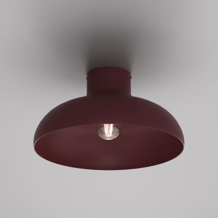 BASCA Ceiling Light 1xE27/15W/230V Ø 40 cm Burgundy