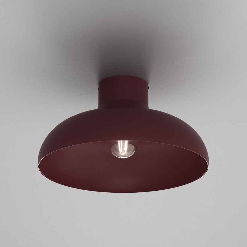 BASCA Ceiling Light 1xE27/15W/230V Ø 40 cm Burgundy