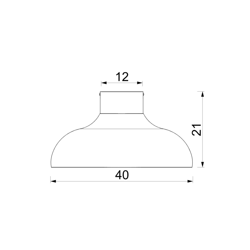 BASCA Ceiling Light 1xE27/15W/230V Ø 40 cm Burgundy