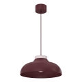 BASCA cord pendant light 1xE27/15W/230V burgundy/cream