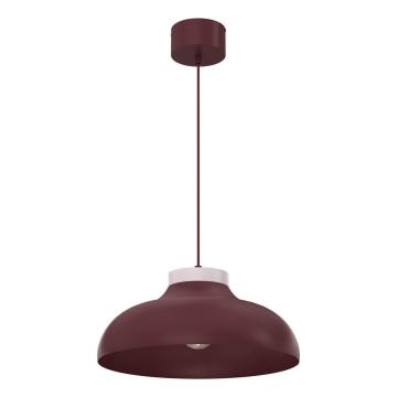 BASCA cord pendant light 1xE27/15W/230V burgundy/cream