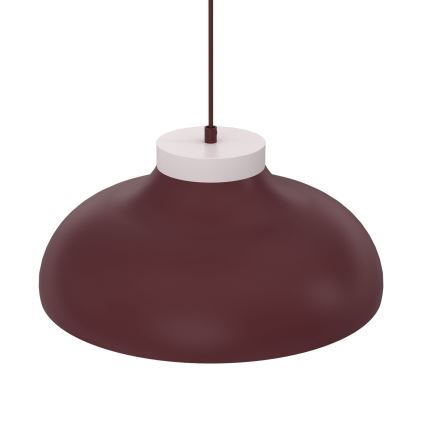 BASCA cord pendant light 1xE27/15W/230V burgundy/cream