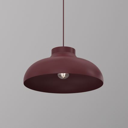 BASCA Cord Pendant Light 1xE27/15W/230V Burgundy
