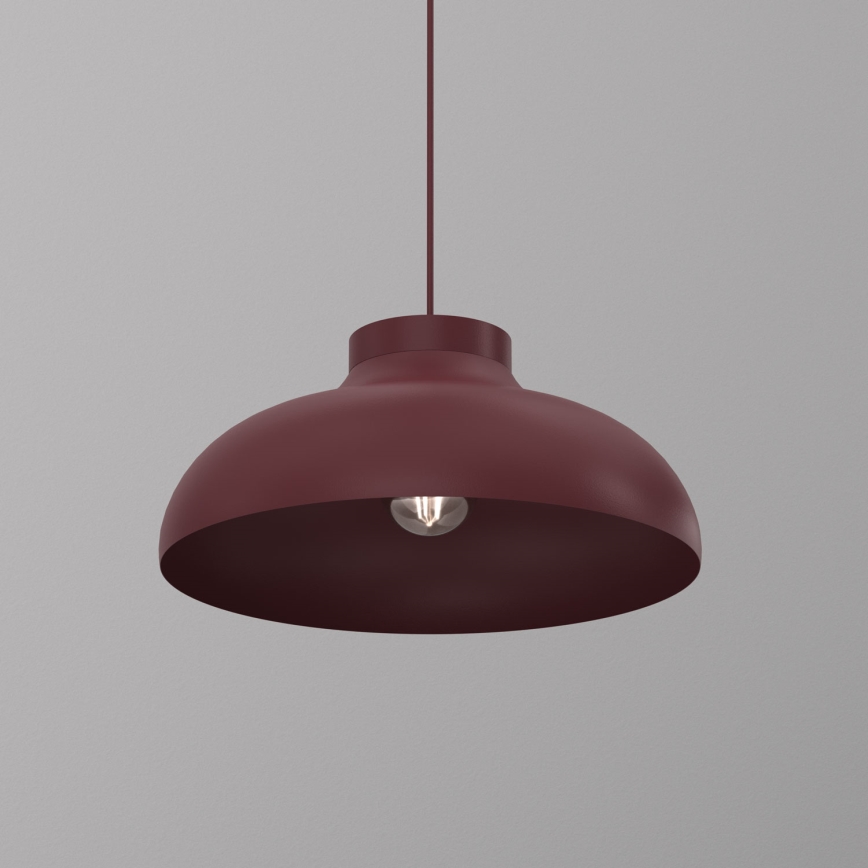 BASCA Cord Pendant Light 1xE27/15W/230V Burgundy