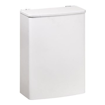 Basket 19 x 26.5 cm stainless steel/white