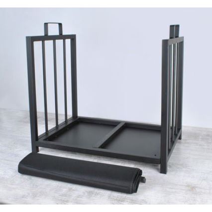 Basket for wood 50x50,5 cm black