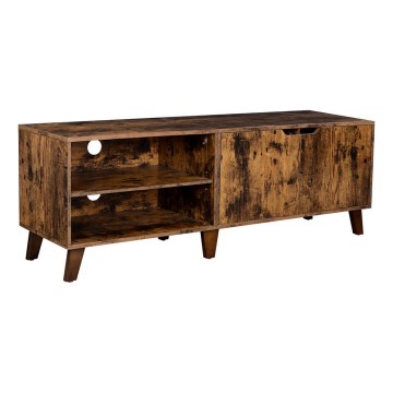 BASTOR TV Cabinet, Brown/Black