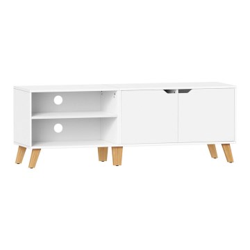 BASTOR White TV Stand