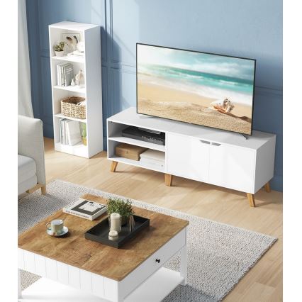 BASTOR White TV Stand