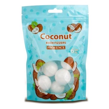 Bath bomb PROVENCE 6 pcs coconut