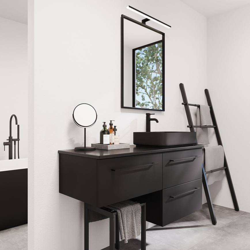 BATH DELUXE 01-060-05-02-00 - Bathroom mirror BORGSTED 60x80 cm black