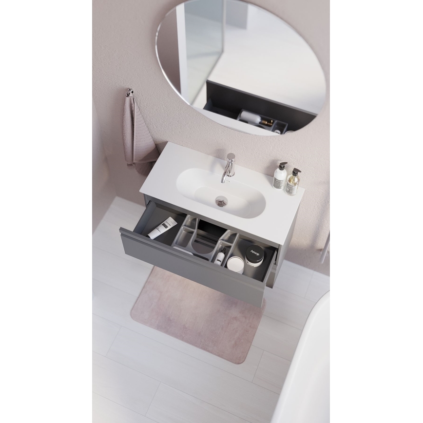 BATH DELUXE 01-080-00-58-00 - Bathroom mirror NORDBORG d. 80 cm