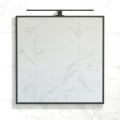 BATH DELUXE 01-080-05-02-00 - Bathroom mirror BORGSTED 80x80 cm black