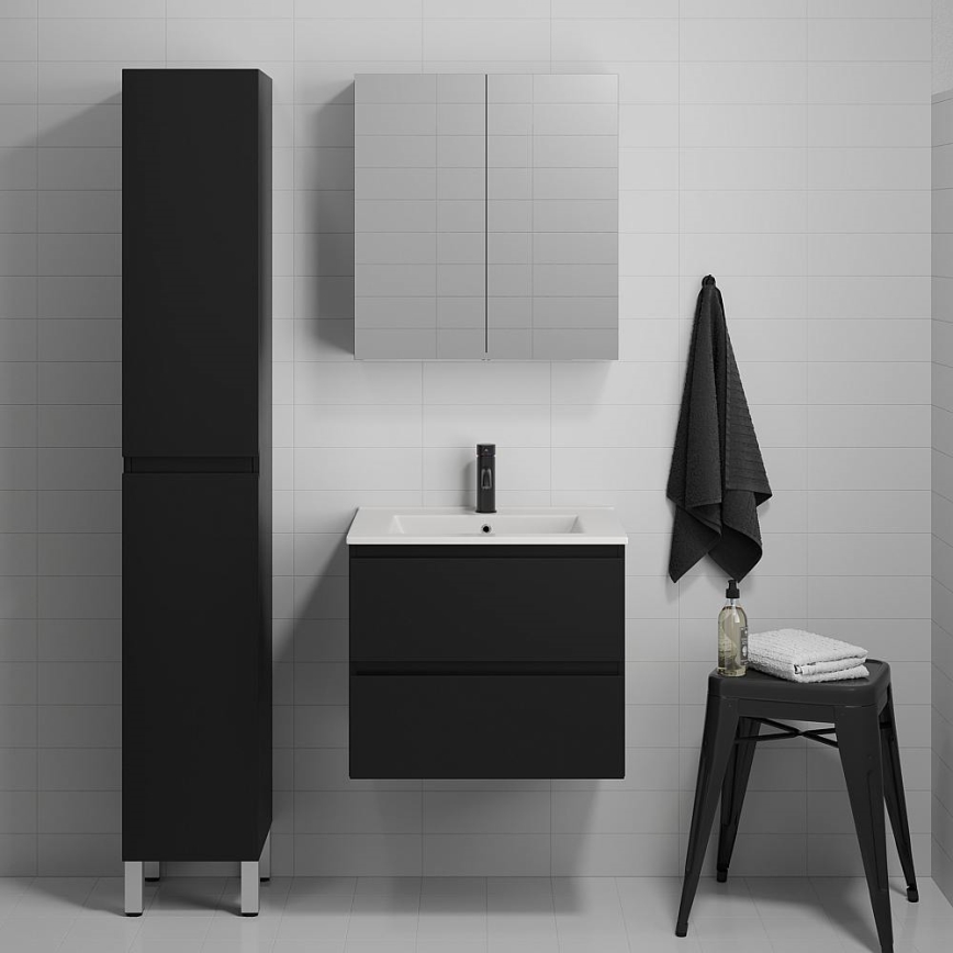 BATH DELUXE 04-030-63-02-01 - Bathroom cabinet KENWOOD 186 cm matte black