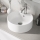 BATH DELUXE 06-038-09-11-00 - VIKEDAL countertop washbasin Ø 38 cm, ceramic/white
