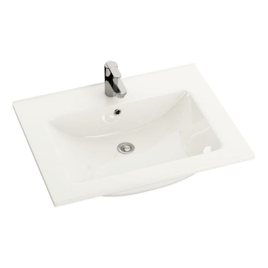 BATH DELUXE 06-060-60-11-01 - Inset basin CHICAGO 61x46,5 cm shiny white