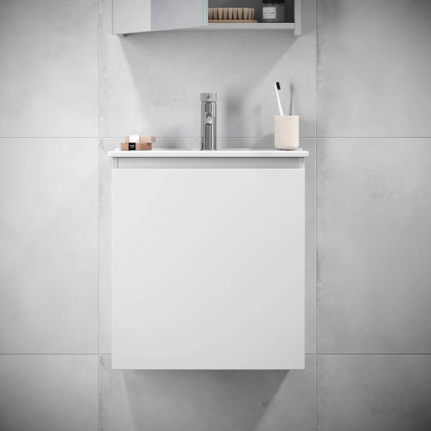 BATH DELUXE 09-050-63-01-01 - Bathroom cabinet with a basin KENWOOD 51 cm matte white